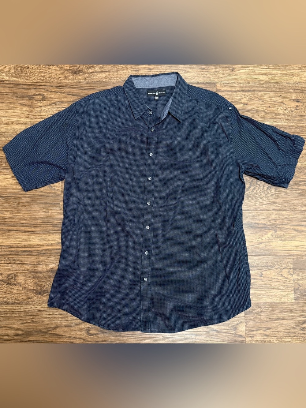 Beverly Hills Polo Club Men’s Navy Short-Sleeve Button-Down Shirt